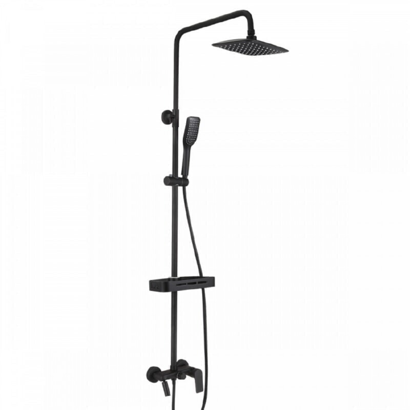 Lemark Смеситель для ванны с лейкой Tropic LM7002BL черный