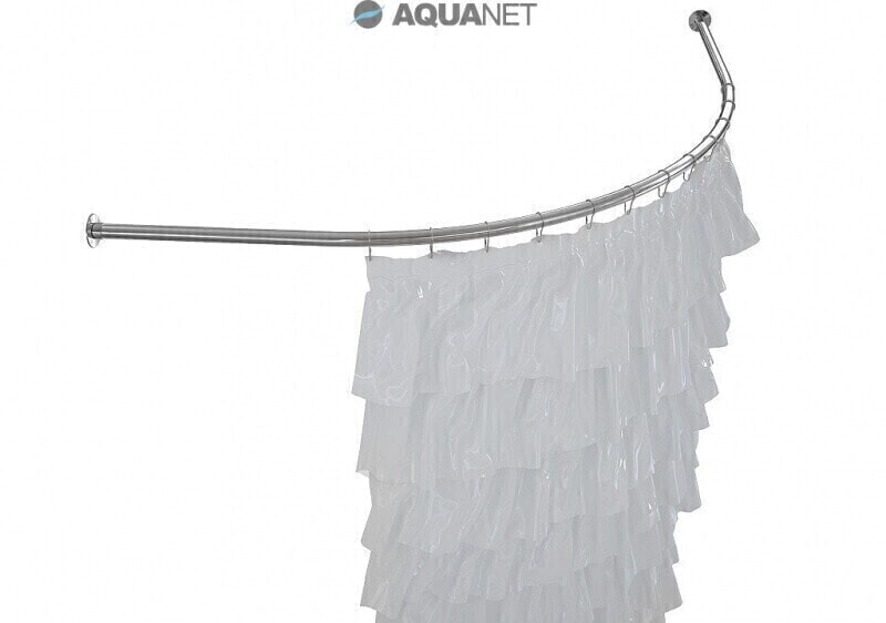 AQUANET Карниз для ванн, дуга из нержавеющей стали (Jamaica 1600*1000) 152670