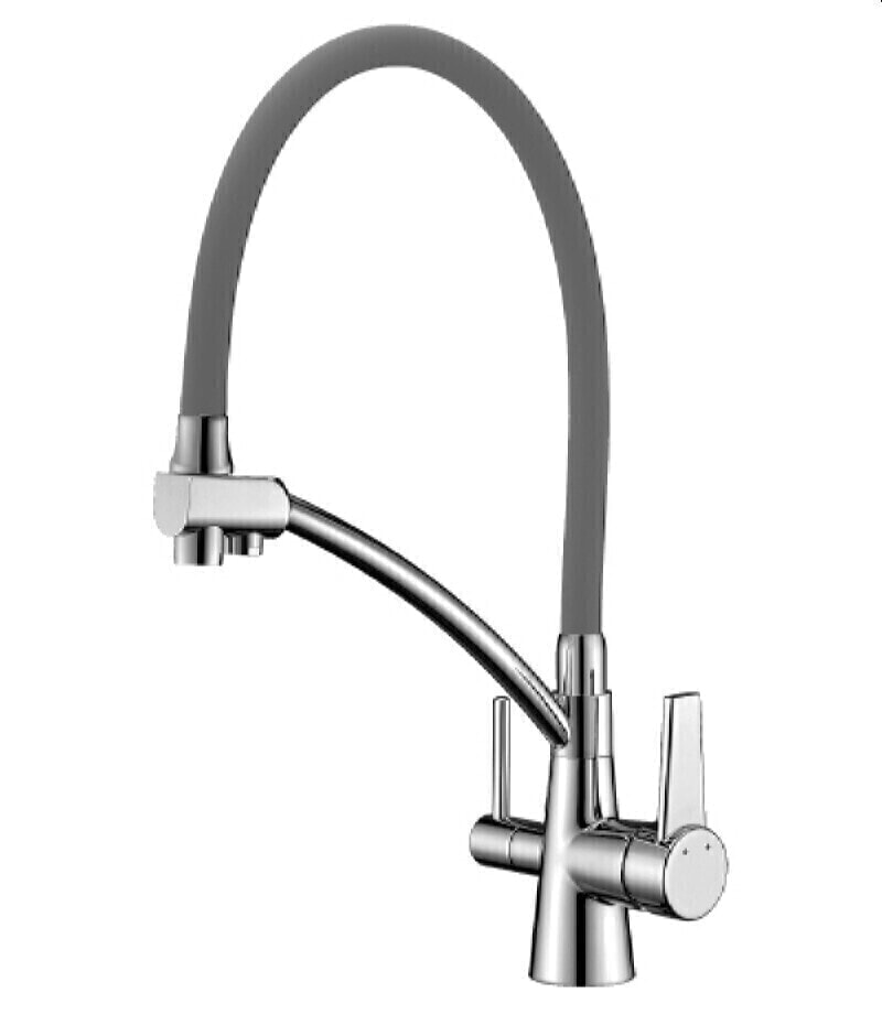 COMFORT LM3071C-Gray Смеситель для кухни с подключением к фильтру с питьевой водой СЕРЫЙ