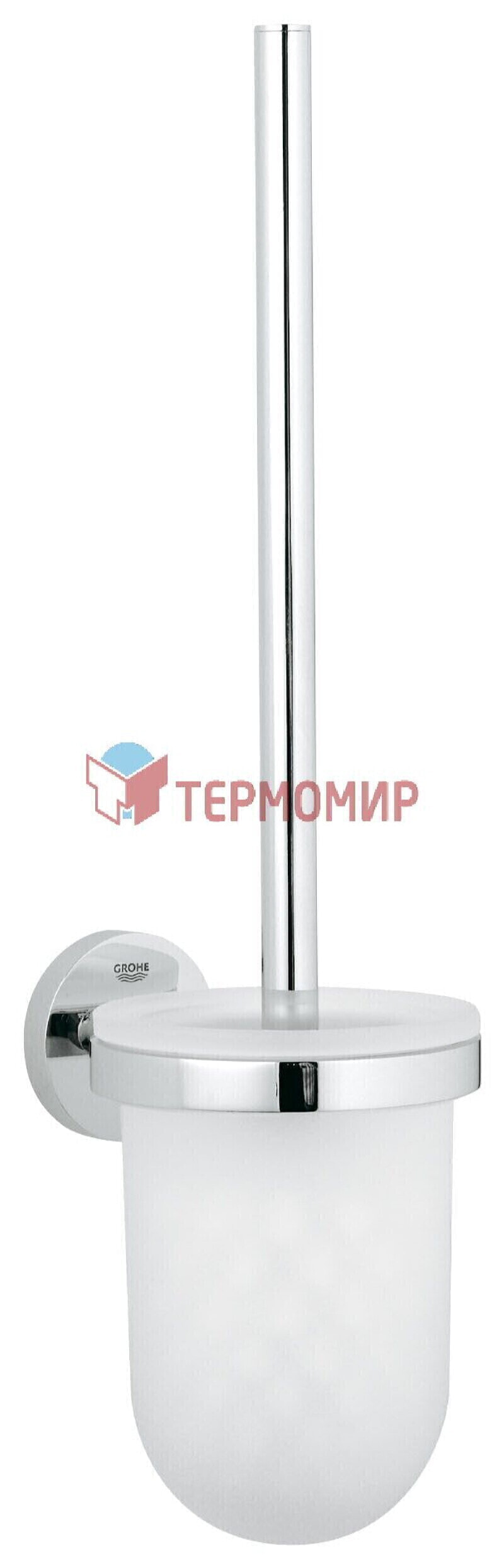 GROHE 40374001 Essentials Туалетный ершик в комплекте с держателем, стекло, хром
