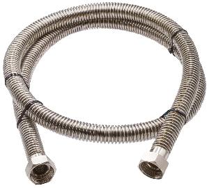 OVERCON Подводка для газа 60 см 1/2" г/г сильфонная, нерж.