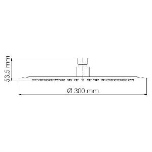 Wasser Kraft A160 Верхний душ, Ø 300 мм, нержавеющая сталь, черный матовый