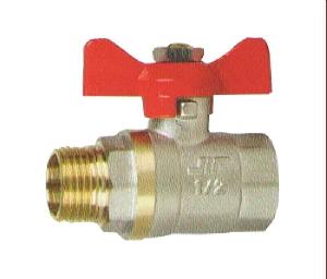 JIF JIF355NB Кран шаровой 1/2" вн/н б. латунь ЧЕРНАЯ РУЧКА