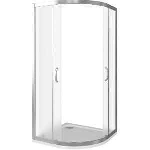 GoodDoor INFINITY R-100-G-CH душевое ограждение 100*100, матовое стекло