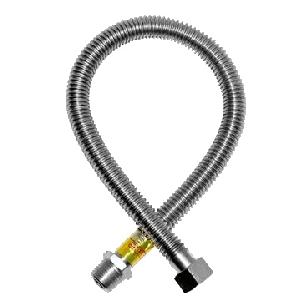 OVERCON Подводка для газа 150 см 1" г/ш сильфонная, нерж.