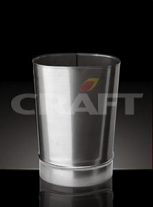 CRAFT Переход с овала на круг 0,33 м Ф 100х200 (316/0,5 мм ,матовая)