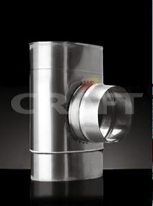 CRAFT Тройник 90° Ф 120х240 с выход 135 (316/0,5 мм ,матовая)