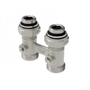 VALOGIN Узел для нижнего подключения радиатора 1/2"х3/4"