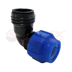 ValFex Отвод ПНД компрессионный с наружной резьбой 25х1" (100/25) VALFEX