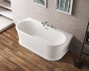 BelBagno BB408-1700-800 Отдельностоящая, овальная акр. ванна, с/п хром., 1700x800x600