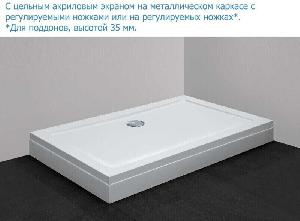 Cezares SMC Передняя панель для поддона TRAY-M-R-90-SCR, 90*90см