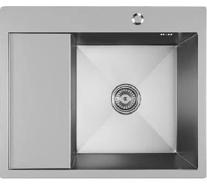 MIXLINE Мойки для кухни 60х50 (3,0) прав. вып 3 1/2  MIXLINE PRO 20см с сифоном (сатин)